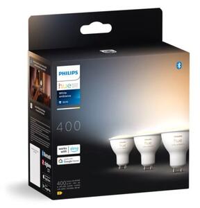 Philips HUE White Ambiance 8720169230095 LED žiarovka GU10 4,2W/400lm 2200-6500K bluetooth 3-set