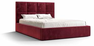 Manželská posteľ 180 cm Gino (bordová) (s roštom a úložným priestorom). Vlastná spoľahlivá doprava až k Vám domov. 1046939