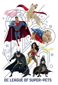 Umelecká tlač DC League of Super-Pets - Heroes, (26.7 x 40 cm)