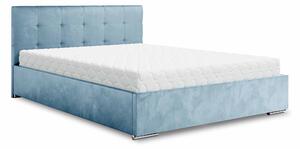 Manželská posteľ 140 cm Hermila (modrá) (s roštom a úložným priestorom). Vlastná spoľahlivá doprava až k Vám domov. 1046946