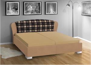 Manželská posteľ s úložným priestorom SUMMER 160x200 Barva: béžová