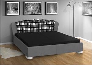 Manželská posteľ s úložným priestorom SUMMER 160x200 Barva: sivá