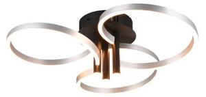 TRIO 648110605 CARUSO stropné svietidlo D650mm SMD LED 43W/4980lm 2300+3000+4000K brúsený hliník, switchdimmer