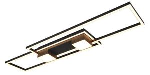 TRIO 647710432 ALBANY stropné svietidlo SMD LED 37W/4300lm 2700-6500K čierna matná, diaľkový ovládač