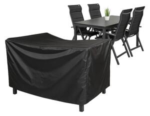 Doppler Ochranný obal na stôl 180 x 100 cm + 4 kreslá polohovacie, stohovacie
