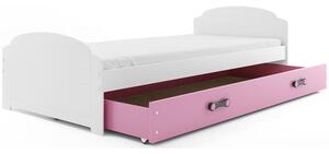 Detská posteľ LILI biela 200x90 cm Sivá