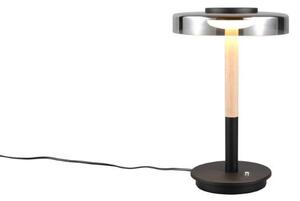 TRIO 554910132 CELESTE stolná lampička V350mm SMD LED 10W/1050lm 3000K čierna, drevo