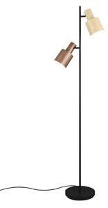 TRIO 419400217 AGUDO stojacia lampa V1610mm 2xE27 čierna, kávová, béžová