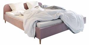 Manželská posteľ 120 cm Lon (svetloružová) (bez roštu a úložného priestoru). Vlastná spoľahlivá doprava až k Vám domov. 1047072