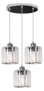 TooLight Stropné svietidlo Crystal APP510-3CPR Trio strieborné