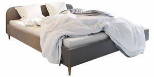 Manželská posteľ 160 cm Lon (sivá) (bez roštu a úložného priestoru). Vlastná spoľahlivá doprava až k Vám domov. 1047049