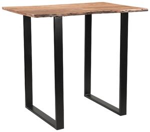 BAROVÝ STÔL, akácia, čierna, farba akácie, 120/80/105 cm Linea Natura - Online Only jedálne, Online Only