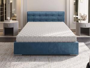 Manželská posteľ 140 cm Lonnie (modrá) (s roštom a úložným priestorom). Vlastná spoľahlivá doprava až k Vám domov. 1047077