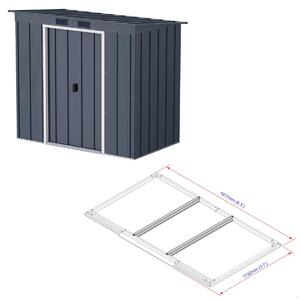 Pent Roof Eco Záhradný domček 2,5 m² + podlahové profily, antracit DURAMAX 50023