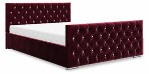 Manželská posteľ 180 cm Quintin (hnedá) (s roštom a úložným priestorom). Vlastná spoľahlivá doprava až k Vám domov. 1047150