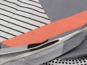 MK Bavlnené obliečky JERVIS sivé + povlak na vankúšik 40 x 40 cm Rozmer obliečky: 70x90 cm | 140x200 cm