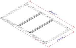 Podlahové profily pre domčeky 2,5 m² DURAMAX 57802