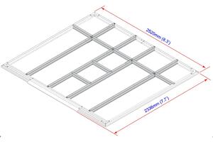 Podlahové profily pre domčeky 6,3 m² DURAMAX 57112