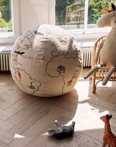 Ferm Living Pouf The World, off-white