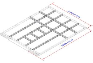 Podlahové profily pre domčeky 11,6 m² DURAMAX 57222