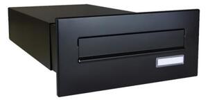 DOLS B-042 RAL9005 - poštová schránka na zamurovanie, s menovkou, čierna