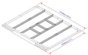 Podlahové profily pre domčeky 7,8 m² DURAMAX 57202