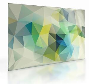 Sklenený obraz geometrické abstrakcie (70x50 cm)