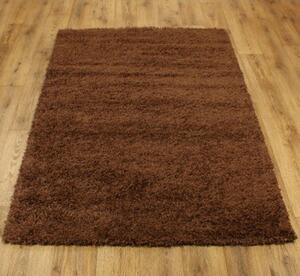 Kusový koberec Shaggy vlas 45 mm Mia hnedý 120x170cm