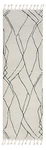 My Flair , Behúň Moroccan Magic CA40047 weiß, 80x250, čiernobiela, obývacia izba