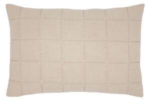 Béžová obliečka na vankúš s opraným vzhľadom Aix Vintage Quilt - 60*40 cm - Chic Antique