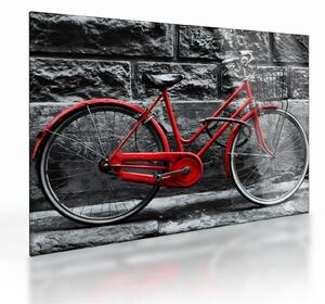 Sklenený obraz - Historický bicykel (70x50 cm)