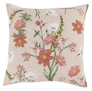 Ružová obliečka na vankúš s kvetmi Aix Wild Flowers - 50*50 cm - Chic Antique