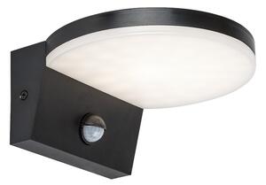 RABALUX 77119 Batida vonkajšie nástenné svietidlo so senzorom LED 9W/900lm 2700+4000+6500K IP54 čierna