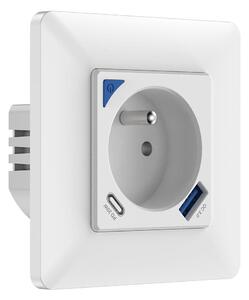 Immax NEO 07800L - Inteligentná zásuvka 16A/230V + 1xUSB-A+1xUSB C