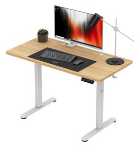 Elektrický výškovo nastaviteľný stôl Mark Adler Leader 6.9 Dub Craft / biely