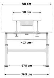 Detský rastúci písací stôl Mark Adler Study 3.7 Grey