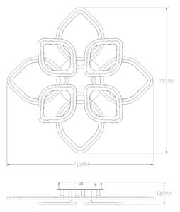 Zuma Line MS236180R-WH-LED Stm. svietidlo ILLUMIA LED/75W/230V 3000-6000K biela+DO