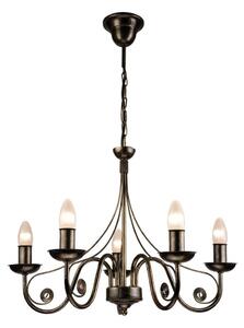 Luster na reťazi DONATO 5xE14/40W/230V