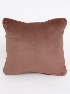 Obliečka na vankúš mikroplyš 40 × 40 cm – Laura mocha mousse