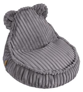 MeowBaby® Churros Kids sedací vak s uškami, Jurassic Grey