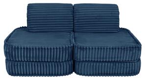 MeowBaby® Churros detská pohovka Basic, Midnight Blue
