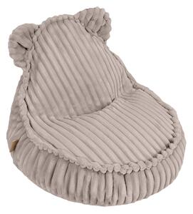 MeowBaby® Churros Kids sedací vak s uškami, Pebble Beige