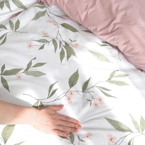 Goldea bavlnené posteľné obliečky duo - vôňa jazmínu s púdrovo ružovou 200 x 200 a 2ks 70 x 90 cm (šev v strede)
