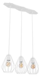 Luster na lanku BRYLANT 3xE27/60W/230V biely