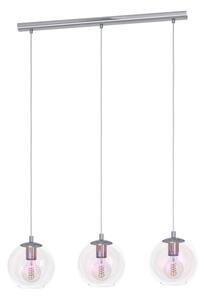 Eglo 901919 - Závesný luster ARISCANI na lankách 3xE27/60W/230V, lesklý chróm