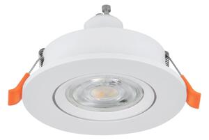 Eglo 902254 - LED zapustené bodové svietidlo BARRANCO 1xGU10/4,5W/230V biela