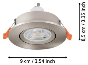 Eglo 902258 - LED podhľadové bodové svietidlo BARRANCO 1xGU10/4,5W/230V chróm