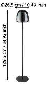 Eglo 901196 - LED RGBW Stlmiteľná stojacia lampa ALFERO-Z LED/15,5W/230V dymová