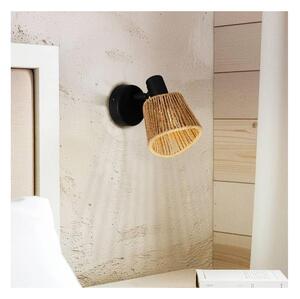 Eglo 44128 - Nástenné bodové svietidlo KEELBY 1xE14/10W/230V čierna/béžová