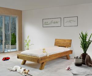 Jednolôžková posteľ z trámov Miky 90 x 200 cm